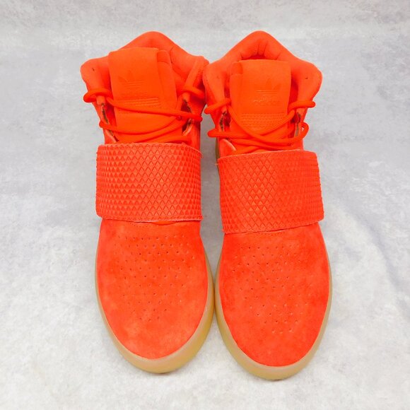 Adidas Mens Tubular Invader S80477 Red Basketball Shoes Sneakers Size 6 - Picture 4 of 8